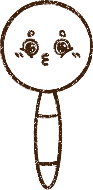 Bir insan tarafından çizilen Büyüteç Kömür Çizimi