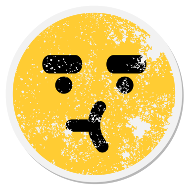 Bir insan tarafından çizilmiş şüpheli yüz dairesel etiketi