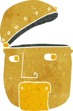 Bir insan tarafından çizilmiş robot kafası.