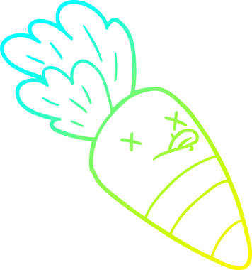 Bir insan tarafından çizilmiş ölü bir havuç çizimi.