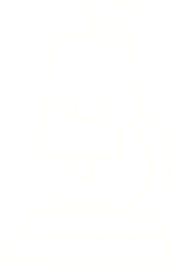 Bir insan tarafından çizilmiş mikroskop Tebeşiri