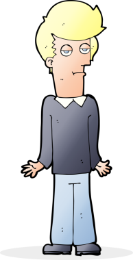 Bir insan tarafından çizilmiş omuz silken sıkıcı bir çizgi film.