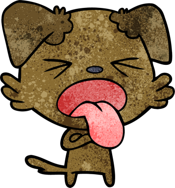 Bir insan tarafından çizilmiş iğrenç bir çizgi film.