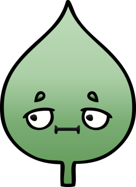 Bir insan tarafından çizilmiş dışavurumsal yaprağın gölgelenmiş çizimi