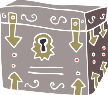 Bir insan tarafından çizilmiş büyülü karalama sandığı