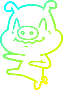 Bir insan tarafından çizilmiş soğuk çizgi film çizimi.