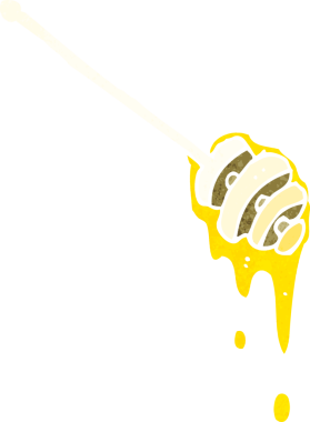 bir insan tarafından çizilmiş ballı çizgi film çubuğu