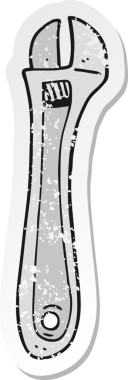 Bir insan tarafından çizilmiş çizgi film anahtarının sıkıntılı çıkartması.