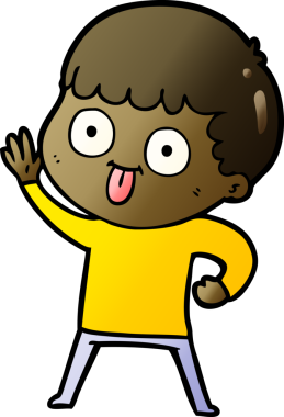 Bir insan tarafından çizilmiş çizgi film adamı.