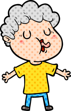 Bir insan tarafından çizilmiş çizgi film şarkıcısı.