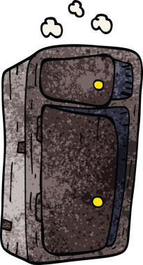 Bir insan tarafından çizilmiş karalama kabini.