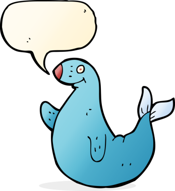 Bir insan tarafından çizilmiş konuşma baloncuklu karikatür mührü