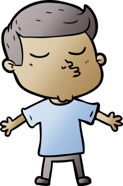 Bir insan tarafından çizilmiş karikatür mankeni adam.