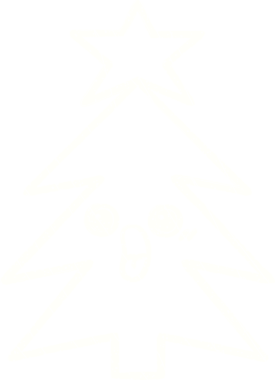 Bir insan tarafından çizilmiş Noel Ağacı Tebeşiri