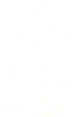 Bir insan tarafından çizilen Noel Köpeği Tebeşiri