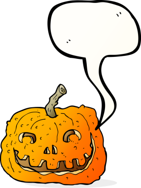 Bir insan tarafından çizilmiş balkabağı.