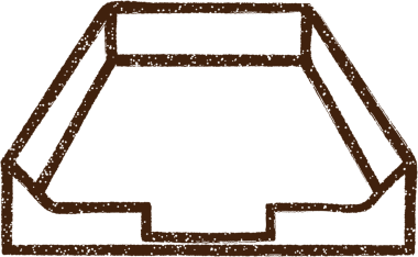 Bir insan tarafından çizilmiş Ofis Tablası Kömürü Çizimi