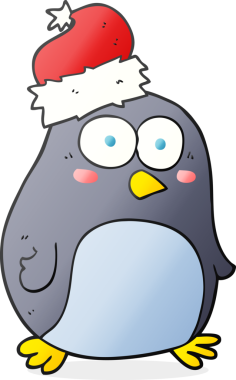 Bir insan tarafından çizilmiş serbest çizim penguen.