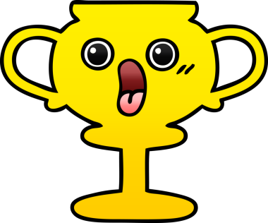 Bir insan tarafından çizilmiş bir kupanın gölgelenmiş karikatürü