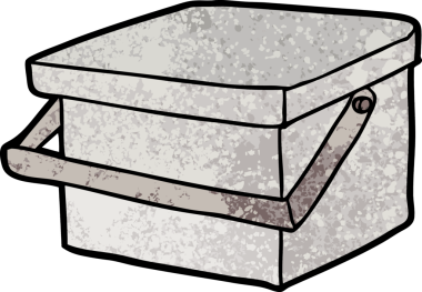 Bir insan tarafından çizilmiş karikatür küveti