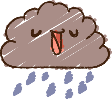 Bir insan tarafından çizilen Yağmur Bulutu Tebeşiri