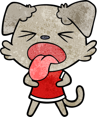 Bir insan tarafından çizilmiş iğrenç bir çizgi film.