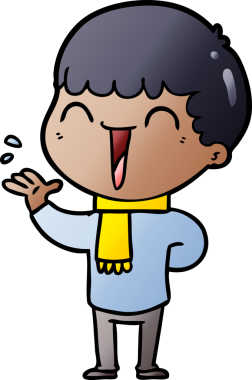 Bir insan tarafından çizilmiş mutlu bir adam.