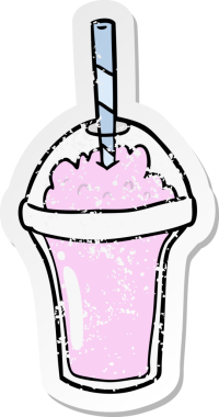 Bir insan tarafından çizilmiş karikatür yapıştırması.