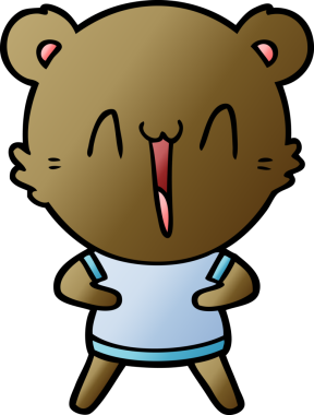 Bir insan tarafından çizilmiş bir çizgi film karakteri.