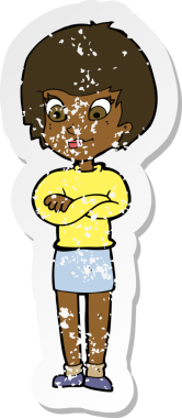 Bir insan tarafından çizilmiş gururlu bir karikatürün gerilimli yapıştırması.