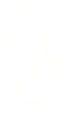 Bir insan tarafından çizilen Noel Adam Tebeşiri