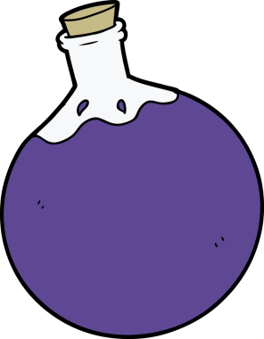 Cadılar Bayramı iksiri bir insan tarafından çizilmiş.