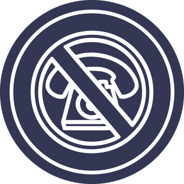 Bir insan tarafından çizilmiş soğuk, yuvarlak simge işareti yok