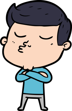 Bir insan tarafından çizilmiş karikatür mankeni adam.