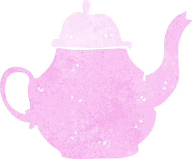 Bir insan tarafından çizilmiş bir çaydanlık.