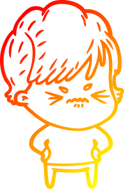 Bir insan tarafından çizilmiş karikatür çizimi.