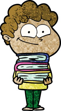 Bir insan tarafından çizilmiş mutlu bir adam.