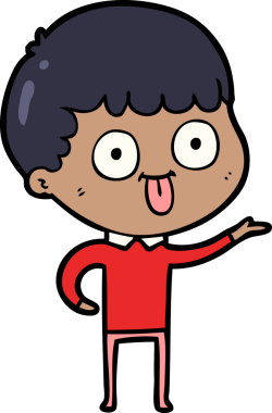 Bir insan tarafından çizilmiş çizgi film adamı.