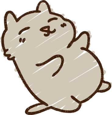 Bir insan tarafından çizilen Kedi Tebeşiri