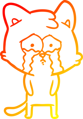 Bir insan tarafından çizilmiş, ağlayan bir karikatür çizimi.