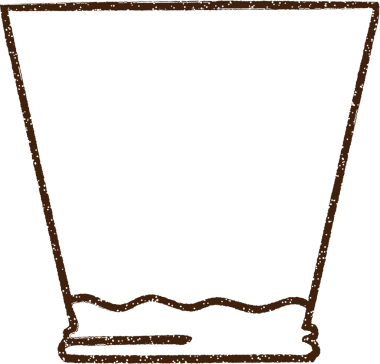 Bir insan tarafından çizilmiş Boş Bardak Kömürü Çizimi