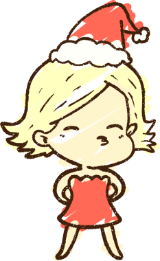 Bir insan tarafından çizilen Noel Kadın Tebeşiri