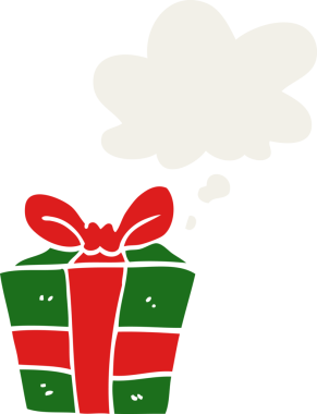 Düşünce baloncuğuyla birlikte bir insan tarafından çizilmiş bir çizgi film.