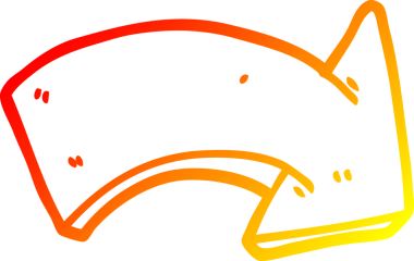 Bir insan tarafından çizilmiş ok işaretinin çizgi çizgi çizimi