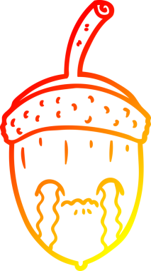 Bir insan tarafından çizilmiş ağlayan palamut çizgi çizimi.