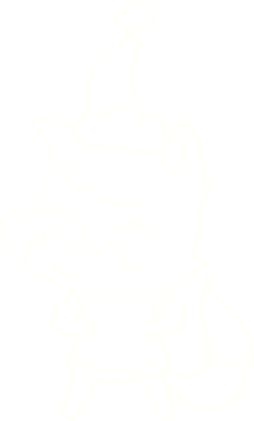 Bir insan tarafından çizilen Noel Kurdu Tebeşiri