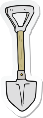 Bir insan tarafından çizilmiş kürek çıkartması.