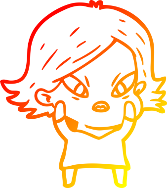 Bir çizgi film karakteri, bir insan tarafından çizilmiş...