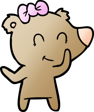 Bir insan tarafından çizilmiş bir çizgi film karakteri.