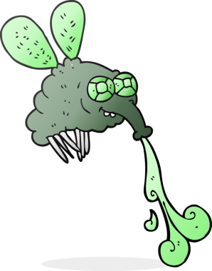 Bir insan tarafından çizilmiş serbest çizim iğrenç sinek.